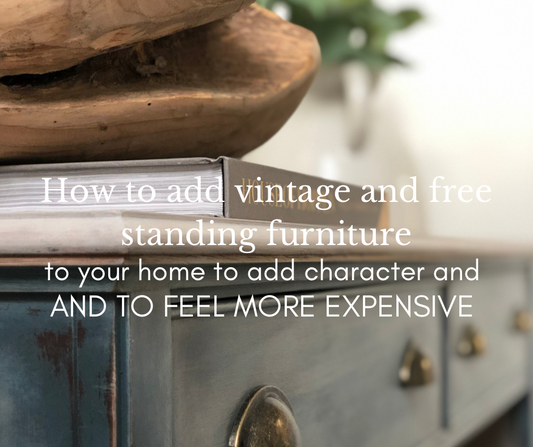 How To Add Vintage And Free Standing Furniture To Your Kitchen, To Add Character And To Feel More Expensive
